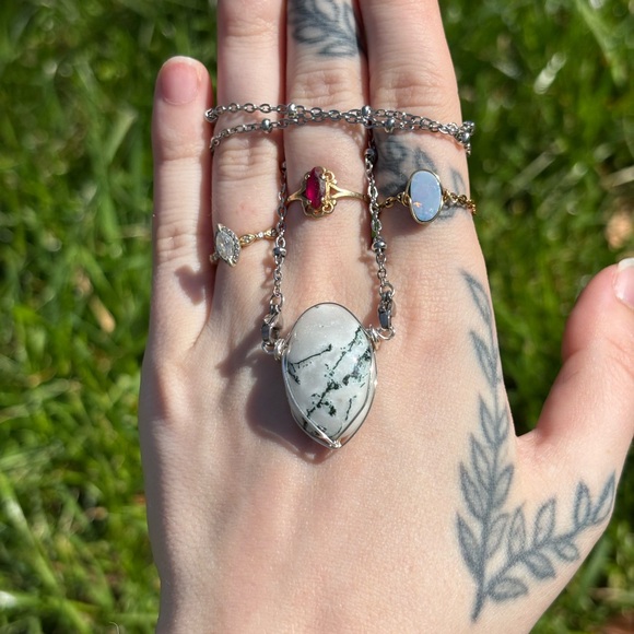 Tree agate interchangeable necklace - Picture 3 of 3